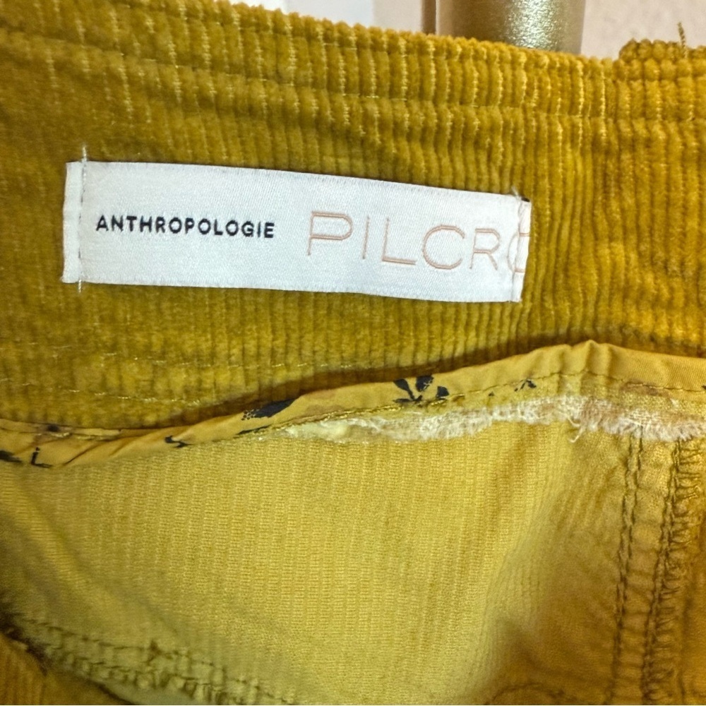 NWT Anthropologie Pilcro Golden Corduroy Trousers Size 27 - Picture 3 of 11